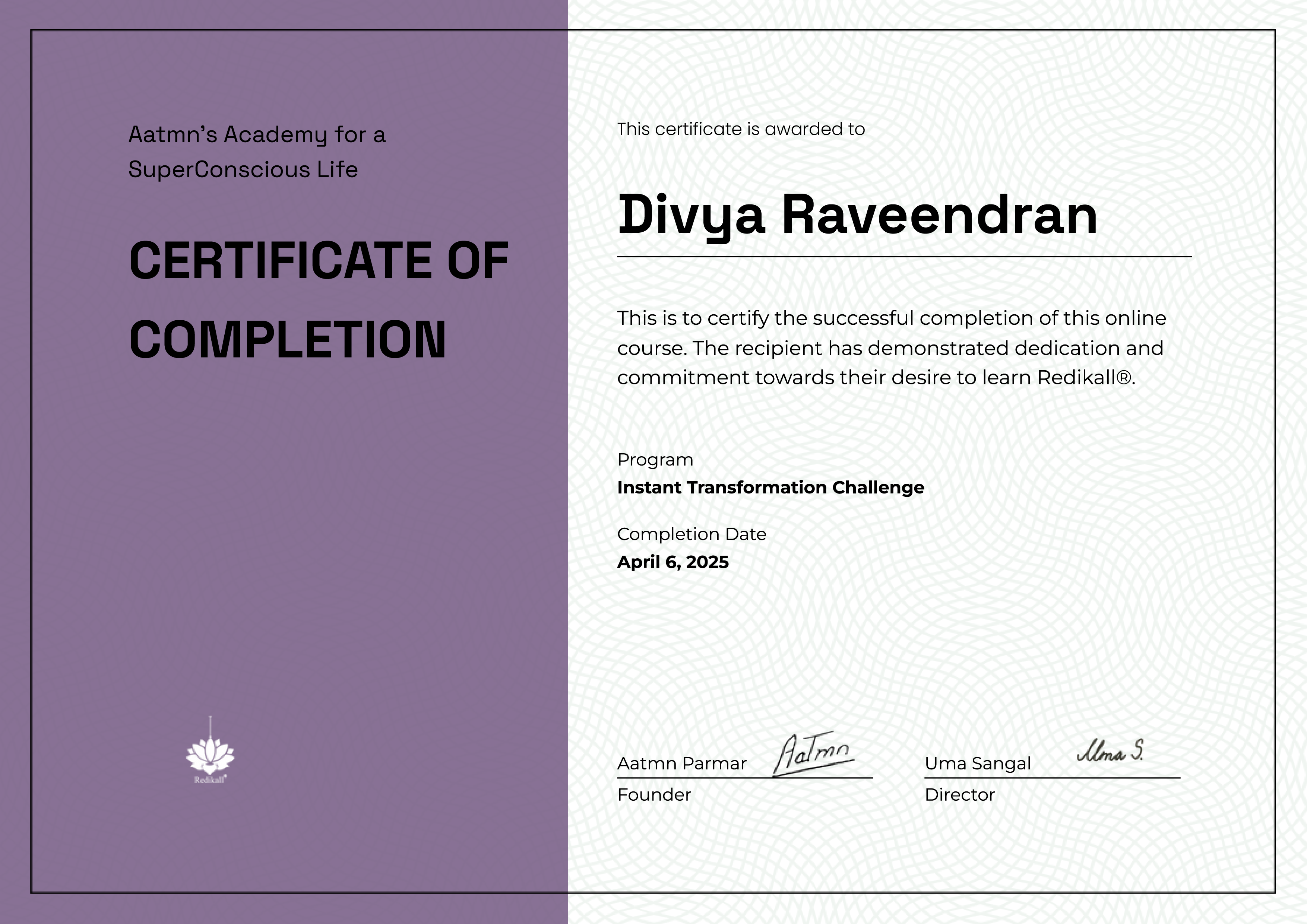 Instant Transformation Challenge